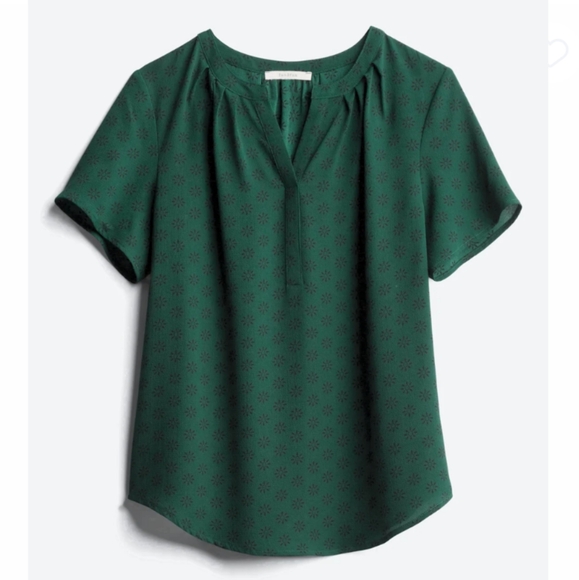 Fun2Fun Gregor Split Neck Blouse - Picture 1 of 1